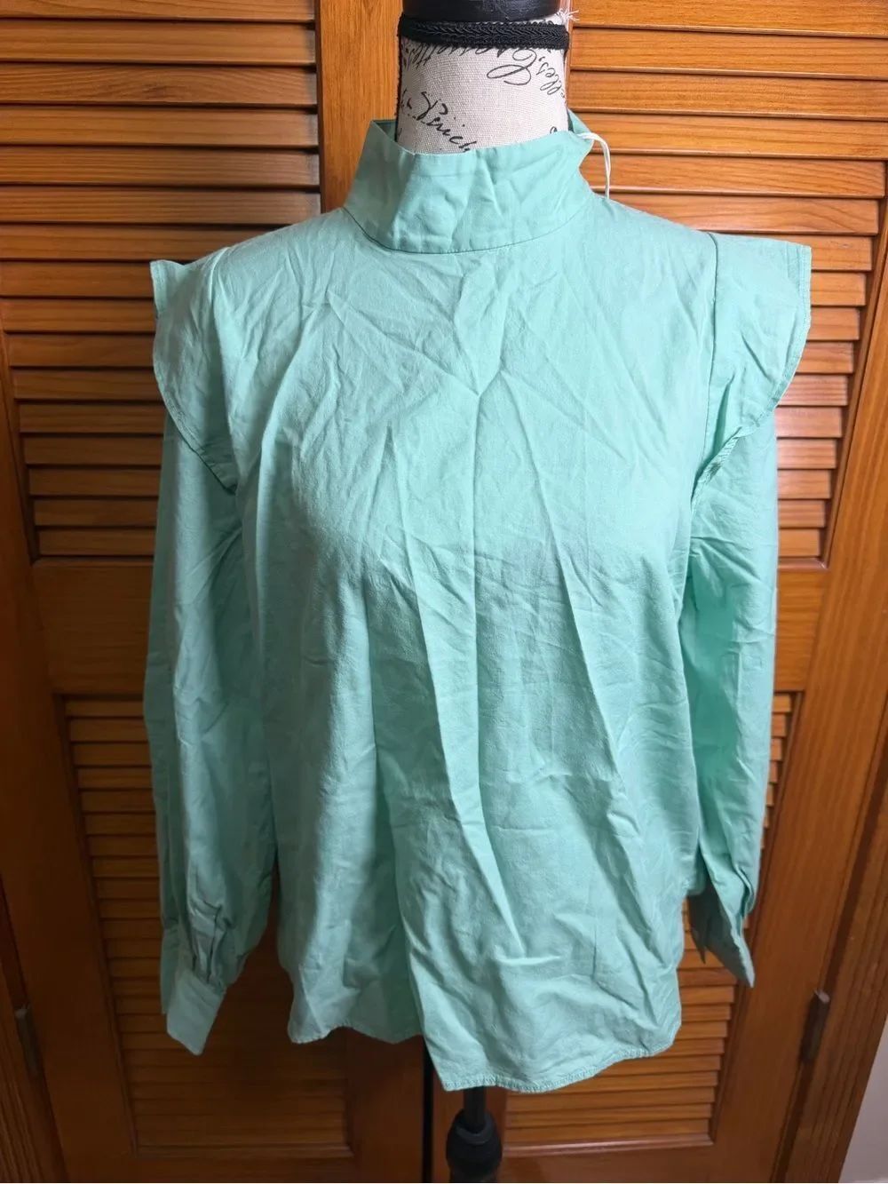 Everlane mock neck blouse NWT Size 2